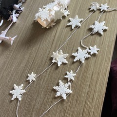 雪の結晶 飾り クリスマスの画像