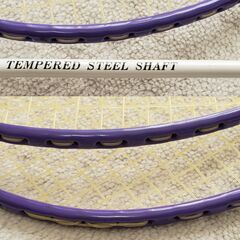 バドミントンラケット、ケースのセットの画像