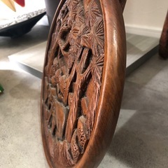 タイ製 木彫り壁飾りの画像
