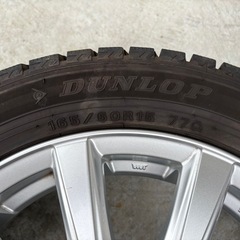 スタッドレスタイヤホイール付4本セット　165/60R15の画像