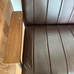 ニトリ 合成皮革 ソファ　の画像