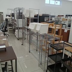 ★リユースのサカイ日立店★HJ8380  キャスター付きメタルラック シルバー H178.5×D46×W90 クリーニング済み の画像