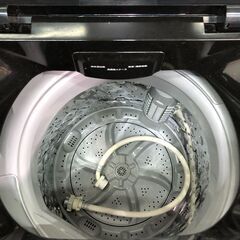  2022年製 中古 アイリスオーヤマ 6kg ガラストップデザイン 部屋干しモード搭載 洗濯機 IAW-T605BL　251123-2の画像