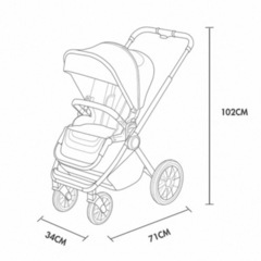 原価10万円 フランス高級ベビーカー / 大型ラバータイヤ / 両対面  の画像