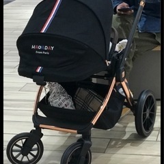 原価10万円 フランス高級ベビーカー / 大型ラバータイヤ / 両対面  の画像