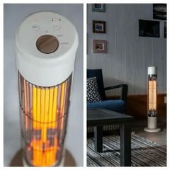 【美品】カーボンヒーター /首振り付き　電気ヒーター　赤外線ストーブ　の画像