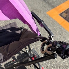 ベビーカー2人乗りステップ付きの画像