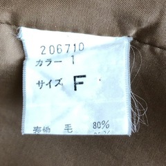 コート　薄茶の画像