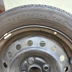 グッドイヤー鉄ホイルタイヤあげますの画像