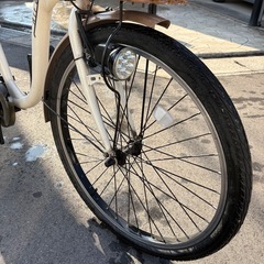 電動アシスト自転車カゴ付 6段変速機 の画像