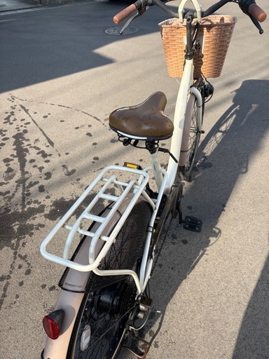 電動アシスト自転車カゴ付 6段変速機 
