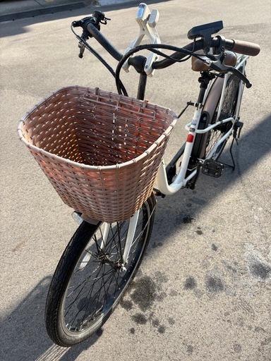電動アシスト自転車カゴ付 6段変速機