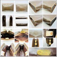 【❗️✨ブランドバッグまとめ✨❗️】Mario Valentino（マリオバレンチノ）Vロゴ バッグ4点セット✨トート/クラッチ/巾着ポーチ付き‼️ヴィンテージの画像