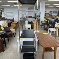 J3259　【リユースのサカイ柏店】　　5段収納ラック　棚　ブラックの画像