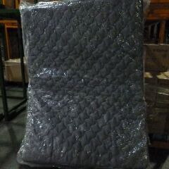 未使用/新品　圧縮開放　倉庫保管品特価　マットレス ダブル 極厚22cm 高密度 736個 ポケットコイル 通気性 3Dメッシュ 二層ウレタン ニット生地 シックハウス対策済 ベッドマットレス グレーの画像