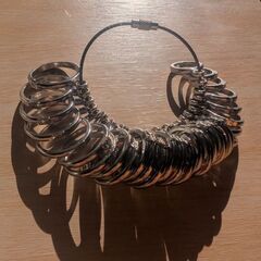 リングゲージ　指輪測定　リング　広島の画像