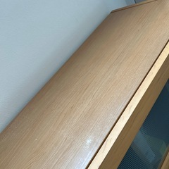 食器棚（収納家具小物収納棚・本棚としても）【高さ180㎝×横幅89㎝×奥行39㎝】の画像