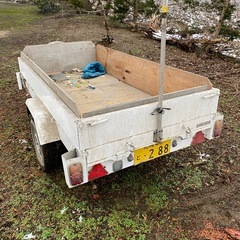 軽トレーラー 車検なし　書類ありの画像
