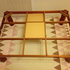 家具調こたつ 日美製 少し大きめ幅120cm 　中古の画像