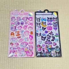 暗闇で光る‼️ 8枚セット　ボンボンドロップシール　サンリオの画像