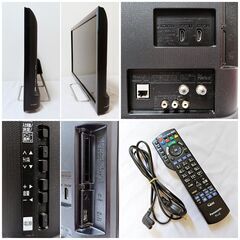 動作品 Panasonic 24型テレビ 2017年製 リモコン付き TH-24ES500-Sの画像