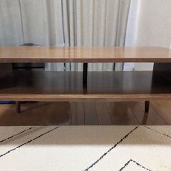 ローテーブル センターテーブル ブラウン の画像