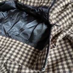 チェック柄フレアスカート（ブラウン・ホワイト）の画像