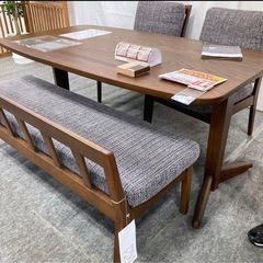 イバタ家具　天然木(オーク) ダイニングテーブルセットの画像