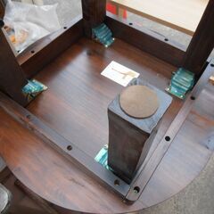 635＞　ちゃぶ台　円形　折りたたみ式の画像