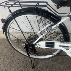 １１J23　ホームサイクル２６サイズ　６段変速オートライト　★自転車専門店の中古車です★　【消費税込み・防犯登録６００円込みの画像