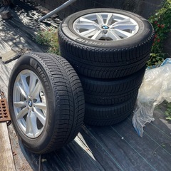 BMW純正アルミホイール18インチ ミシュラン製スタッドレスタイヤ付き 美品正規純正AWの画像