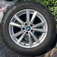 BMW純正アルミホイール18インチ ミシュラン製スタッドレスタイヤ付き 美品正規純正AWの画像