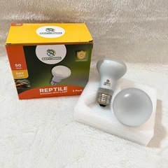 新品未使用　バスキングライト 防爆コーティング 爬虫類 サングロー 50W 2個 爬虫類の画像