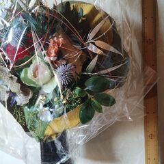 ●ラウンドブーケ　造花アレンジメントの画像