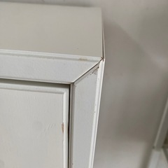 サイドボード　木製白の画像