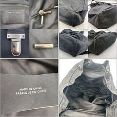 【❗️✨通勤通学にも使える✨❗️】MARC JACOBS（マークジェイコブス）ナイロン×レザー リュック🎒スタイリッシュデザイン／現状品の画像