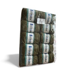 毛糸　未使用　オリーブ　緑　10玉の画像