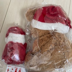 クリスマス　ぬいぐるみ　サンタさんの画像
