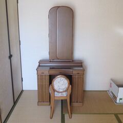 【三面鏡ドレッサー】木目の画像