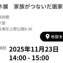 11/23 ゴッホ展 チケット 2枚 家族がつないだ画家の夢 東京都美術館 ペアチケットの画像