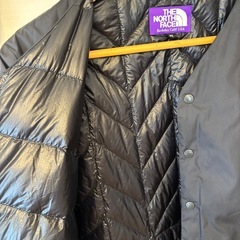 THE NORTH FACE PURPLE LABEL ダウンカーディガン 黒の画像