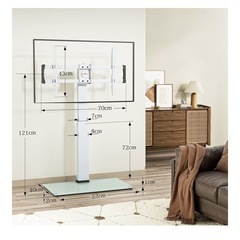 テレビ台　ハイタイプ　ホワイトの画像