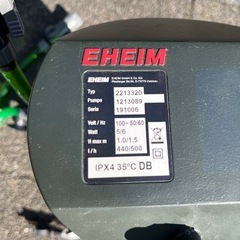 アクアリウム　エーハイム2213
水槽用フィルターの画像