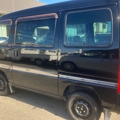 サンバーバンスーパーチャージャー　車検受渡し　ワンオーナー希少黒色の画像