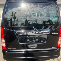 サンバーバンスーパーチャージャー　車検受渡し　ワンオーナー希少黒色の画像