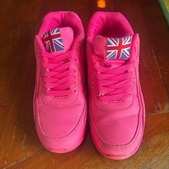 Vocnako 厚底 レースアップシューズ スニーカー 25.0cm ピンクの画像