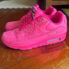 Vocnako 厚底 レースアップシューズ スニーカー 25.0cm ピンクの画像
