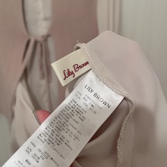 Lily Brown ベスト付き長袖シャツワンピースの画像