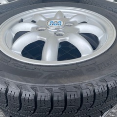 ★ バリ山 ★ ミニライト純正OPアルミホイール / スタッドレス ★ 4本 ★の画像