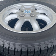 ★ バリ山 ★ ミニライト純正OPアルミホイール / スタッドレス ★ 4本 ★の画像